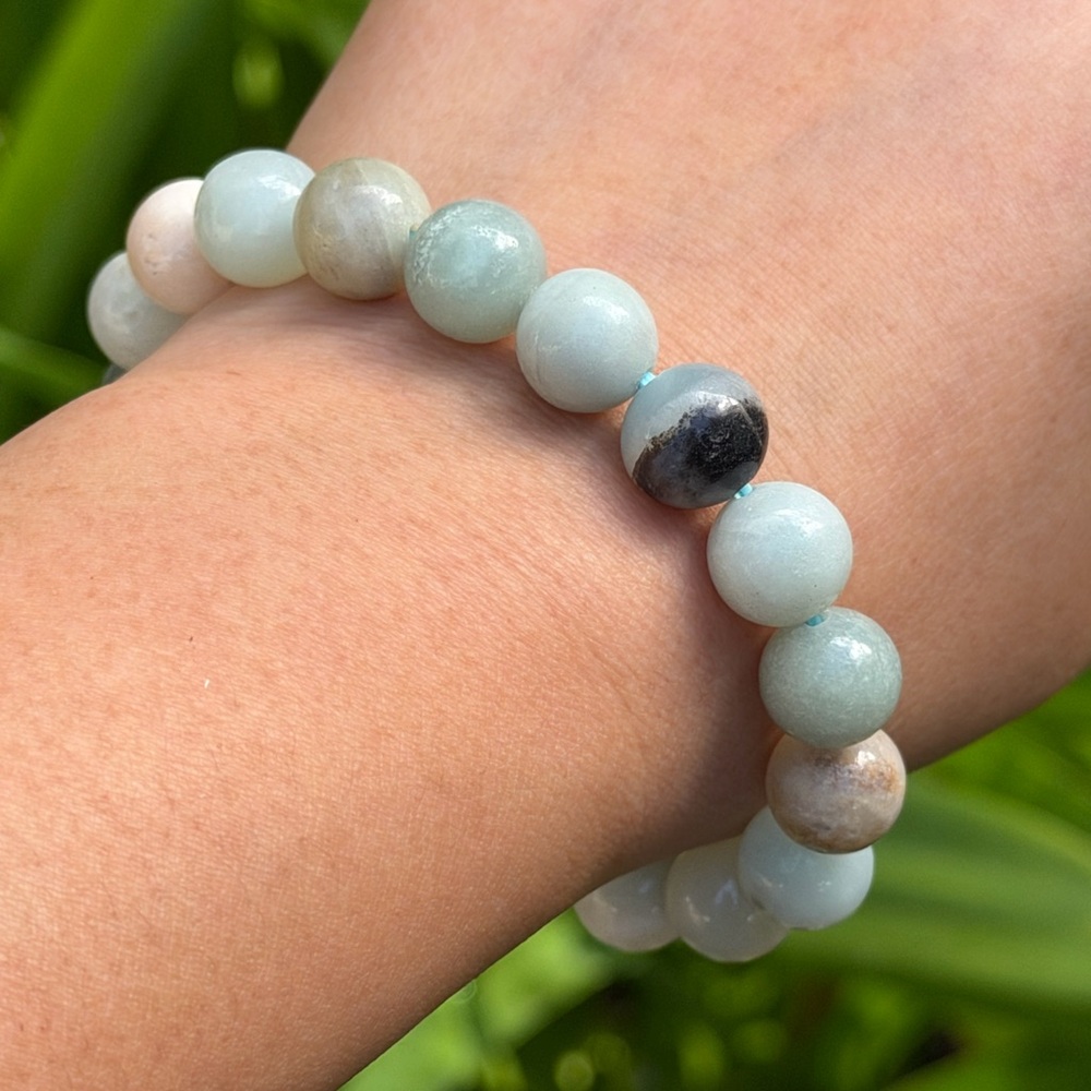 10mm stretchable Carribean Calcite bracelet 0440‎ - Picture 4 of 9
